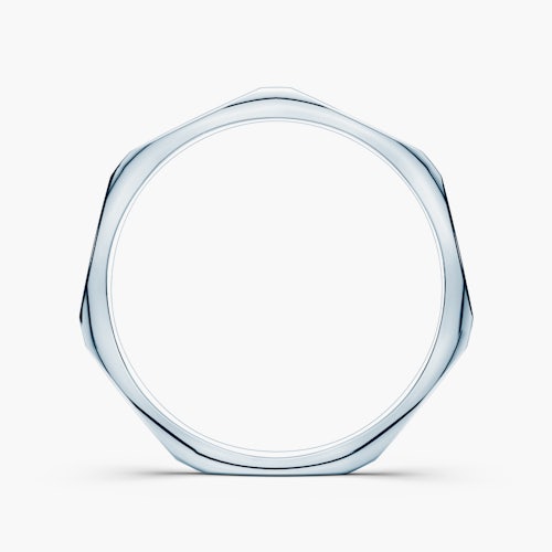 Obrączka partnerska Sign of Love®: białe złoto, płaska, 1,9mm